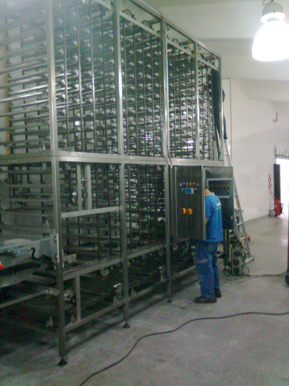 Enfriador continuo de pan